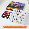 thumbnail image 3 of Kids Acrylic Paint Set, 24 Colors Vibrant Bright Acrylic Paint  For Coloring, 3 of 8