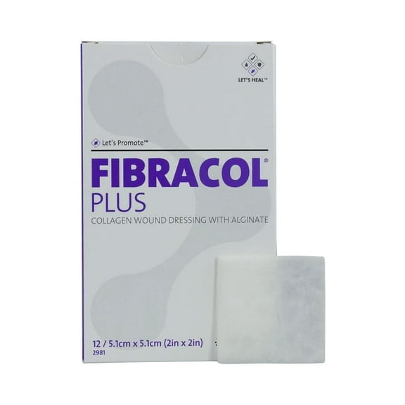 Fibracol Plus Wound Dressing 2" X 2" 12/Bx
