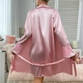 thumbnail image 6 of Bovxnpu Robes for Women, Silk Robes for Women Satin Bride Bridesmaid Wedding Party Robes Lightweight Sleepwear, 6 of 7