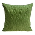 thumbnail image 1 of HomeRoots 402858 Tufted Diamonds Olive Velvet Accent Pillow, 1 of 1
