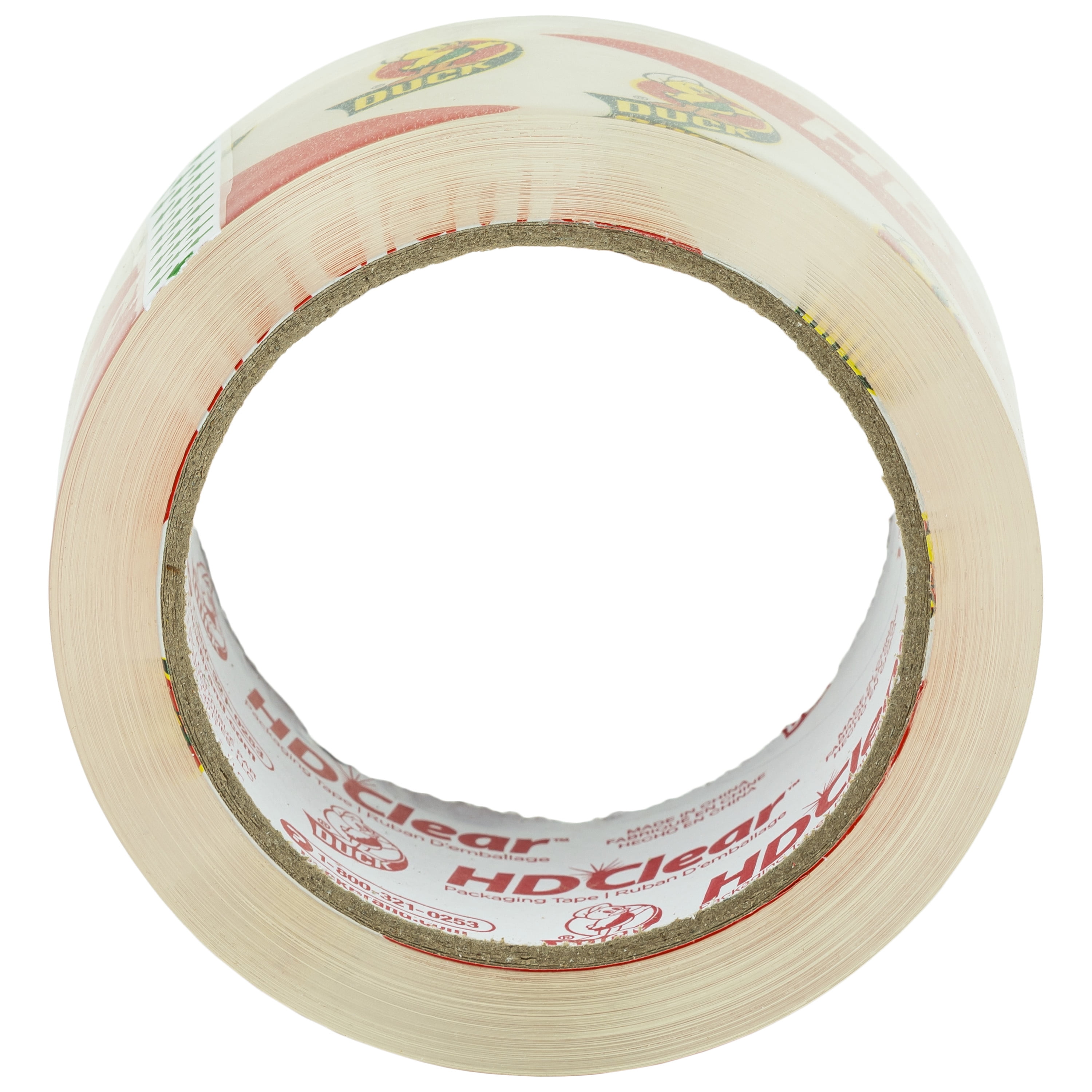 Duck HD Clear Packaging Tape, 1.88 in. x 54.6 yd., 6 Rolls