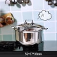thumbnail image 4 of 4xMini Olla De Sopa Olla De Aleación De Cocina En Miniatura Con Tapa Para Decoración De Escena De Diseño A, 4 of 8