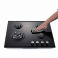 thumbnail image 4 of 4-Burners Gas Cooktop 24 inch Stainless Steel Tempered Glass NG/LPG Convertible, 4 of 11