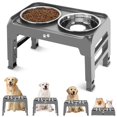 thumbnail image 1 of Cuencos elevados para perros COMESOON 4, ajustables en altura, con 2 x 1500 ml SS, 1 of 8