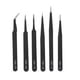 thumbnail image 5 of Pinzas 6PCS Pinzas antiestáticas Herramienta de mantenimiento de pinzas de acero inoxidable para depilación de cejas para vello facial y encarnado ANGGREK Otros, 5 of 8