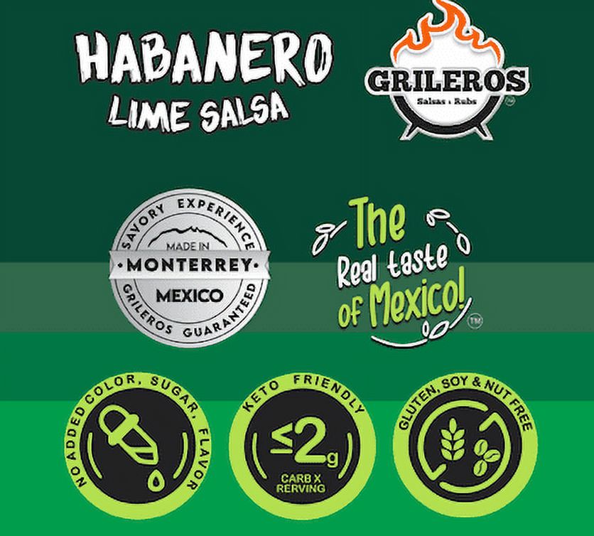 Grileros Habanero Limon Salsa 9.17 oz