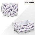 thumbnail image 2 of Foldable Fabric Storage Bin Home Cubes Clothing Organizer Bins Large Collapsible Box Basket for Home Organizer Lavender-colored Butterfly Pattern, 2 of 7