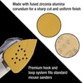 thumbnail image 5 of Dura-Gold Mouse Detail Sander Sandpaper Sanding Sheets - 220 Grit (Box of 24) - 12 Hole Pattern Hook & Loop Triangle Shaped Mouse Discs - Fits Black and Decker, Woodworking Wood Crafting, Auto, 5 of 5