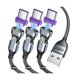 thumbnail image 1 of wonima44 16PIN USB C Magnetic Charging Cable (3Pack, 3.3/6.6/6.6ft), 180° Rotation Magnet Charger Cable/Magnetic USB C Cables/Magnet Phone Charger/Data Transfer Charging Cables for Phone/Tablet/Laptop, 1 of 1