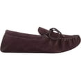 thumbnail image 4 of SNUGRUGS Men's Soft Sole Suede Sheepskin Moccasin Slippers - Dark Brown - US 15, 4 of 7