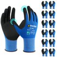 thumbnail image 1 of Guantes de trabajo de seguridad DULFINE con revestimiento de nitrilo de microespuma, 12 pares, 1 of 3