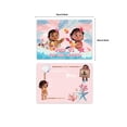 thumbnail image 2 of 12Pcs Baby Moana Theme Birthday Party Invitation Cards for Kids,12 Stickers & 12 Envelopes., 2 of 6
