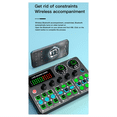 thumbnail image 4 of V99 Live Sound Card Dedicated Singing Sound Card Equipment Mobile Karaoke Recording Computer Podcast Sound Card Mixer A, 4 of 8
