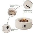 thumbnail image 3 of MOALCOFER 28"Round Propane Fire Pit Table,40,000 BTU Stainless Steel Burner Gas Fire Pit, 3 of 6