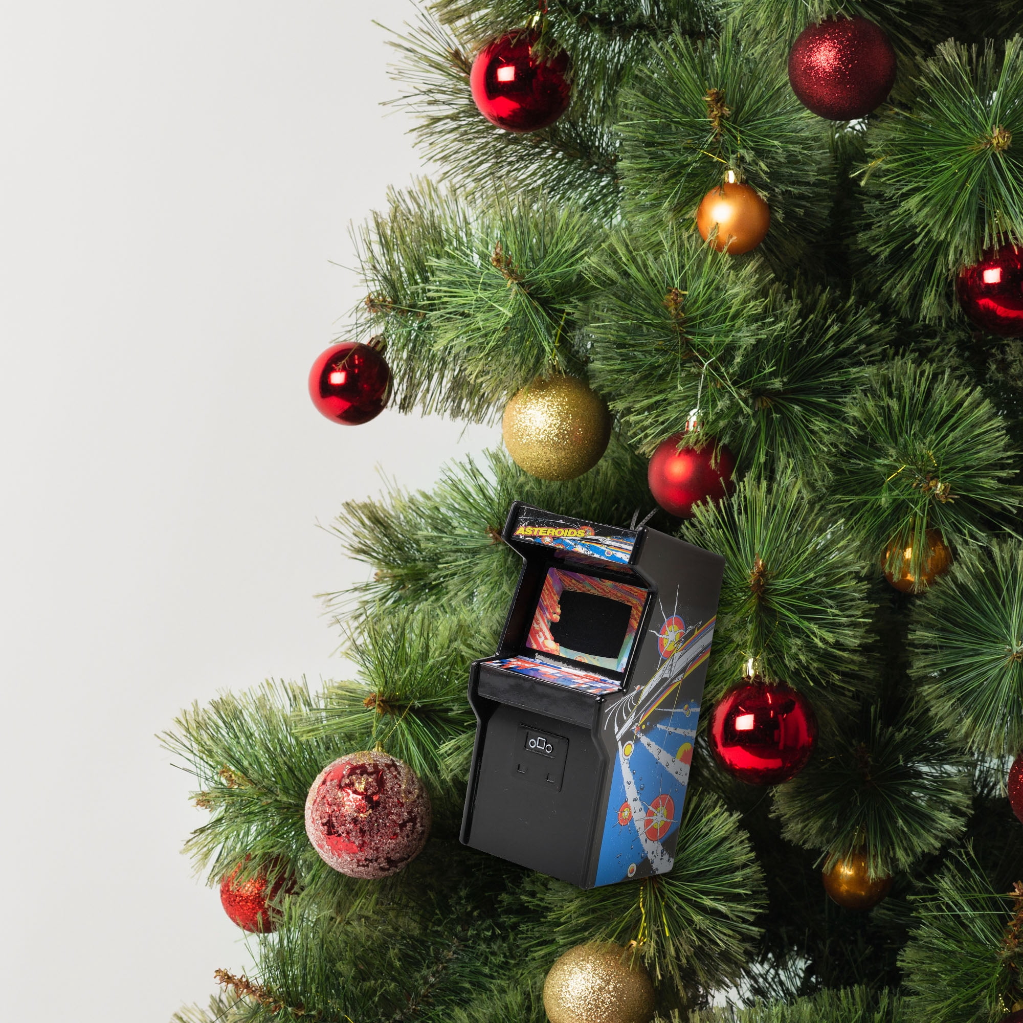 Asteroids Arcade Cabinet Figural Christmas Tree Ornament