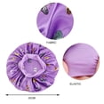 thumbnail image 3 of Wowstyle Shower Caps 3 Piece Waterproof Bath Caps Reusable Shower Caps Elastic Band Bath Hair Hat Sleeping Bonnet for Women Ladies Spa Salon, 3 of 5