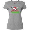 thumbnail image 3 of Inktastic Auntie Claus with Christmas Santa Hat and Snowflakes Women's T-Shirt, 3 of 5