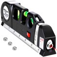 thumbnail image 1 of Laser Level Line Tool, Multipurpose Laser Level Kit Standard Cross Line Laser leveler Beam Tool with Metric Rulers 8ft/2.5M for Picture Hanging cabinets Tile Walls by AikTryee., 1 of 4