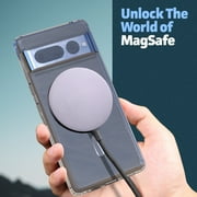 Encased Magnetic Case Designed for Google Pixel 7 Pro - Compatible with MagSafe Charging & Accessories (Clear)