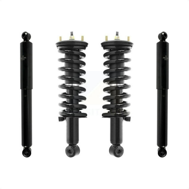 Transit Auto Front Rear Complete Suspension Shocks Strut and Coil Spring Mount Assemblies Kit for Car Nissan Frontier Excludes 4 Cylinder PRO-4X - Left Right Side (Driver Passenger) K78M-100294