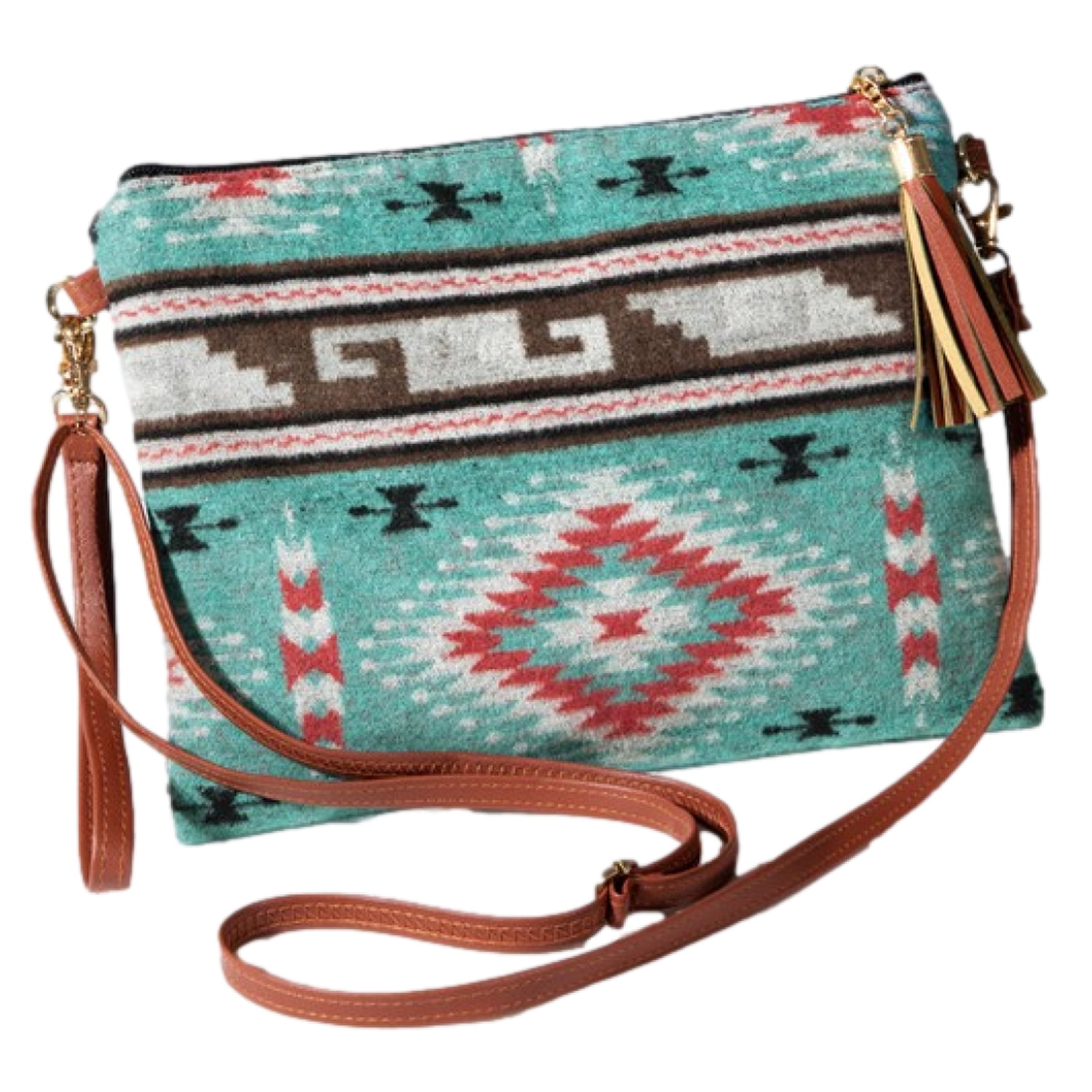 PacificPlex Clutch Bag Purse Southwestern Crossbody Women's, Turquoise