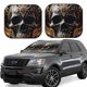 thumbnail image 1 of Fotbe Gold Pattern Black Skull Juego de 2 Piezas de Parasoles para Parabrisas | Bloqueador Solar para Auto | Accesorios Plegables para Protección Solar Interior-Medium, 1 of 6