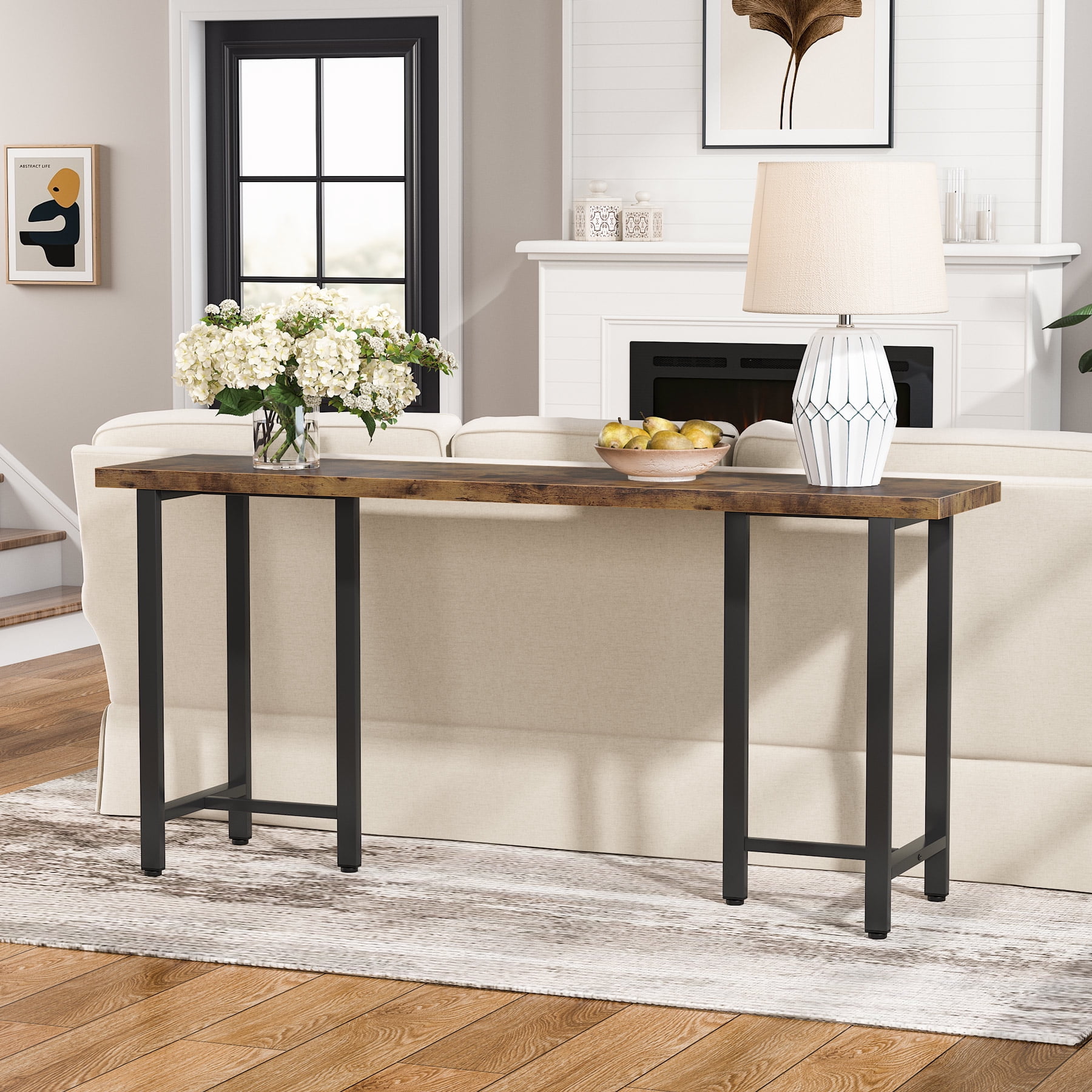 Bar Height Table Behind Sofa Baci Living Room