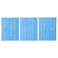 thumbnail image 1 of Unique Bargains 3 Pcs Luminous Fake Tattoos Necklace Pattern Temporary Tatto for Adult Fluorescent Blue, 1 of 5