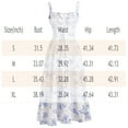 thumbnail image 2 of Sleeveless Boho Dress Women's Casual Loose Fit Summer Floral Print Sundress for Beach Vacation Wear,Blue M, 2 of 3