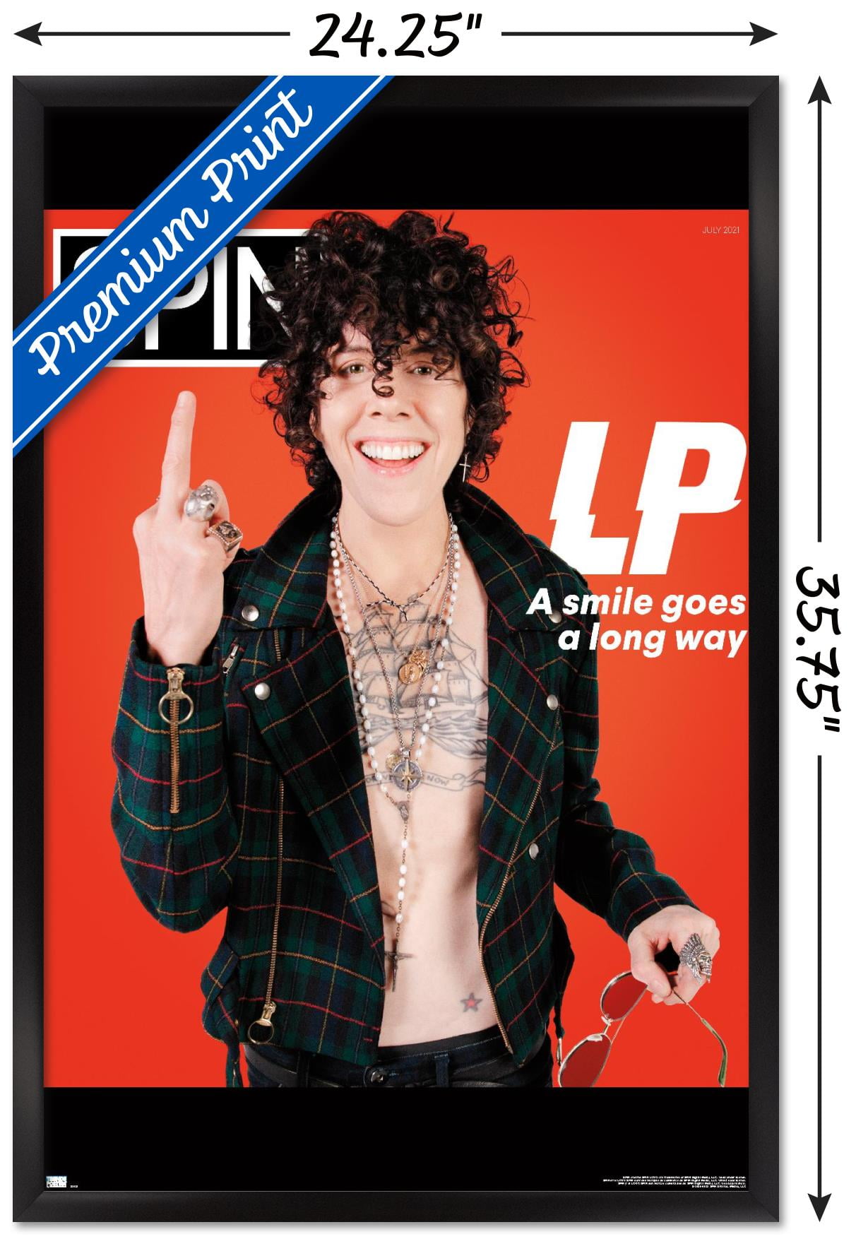 SPIN Magazine - LP 21 Wall Poster, 22.375" x 34" Framed
