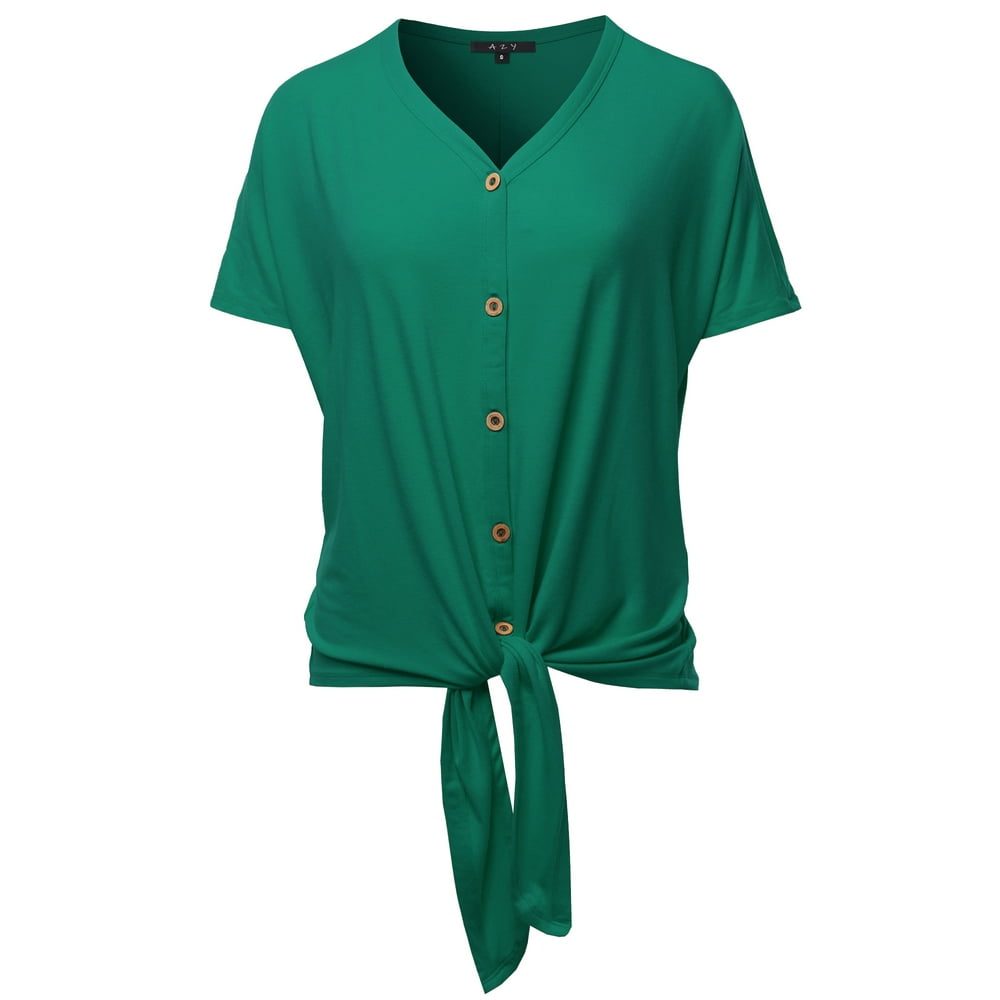 forest green tops for ladies