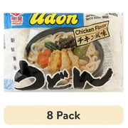 (8 pack) MYOJO UDON WITH SOUP CHICKEN FLAVOR comes in a package with 7.23 oz.