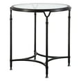 thumbnail image 4 of Uttermost Samson Contemporary Metal and Glass Side Table in Black/Silver/Clear, 4 of 4