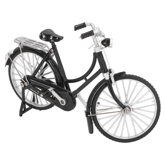 Modèle de Vélo, Jouet Miniature en Alliage Rétro Exquis pour Anniversaire pour Enfants pour Rebord de Fenêtre Femmes Noir
