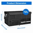 thumbnail image 3 of BN-LINK Collapsible Trunk Organizer, 24"L x 14"W x 12"H Car Trunk Organizer with Lid, Multi-Compartment Cargo Organizer for SUV, Truck, Sedan,Black, 3 of 7