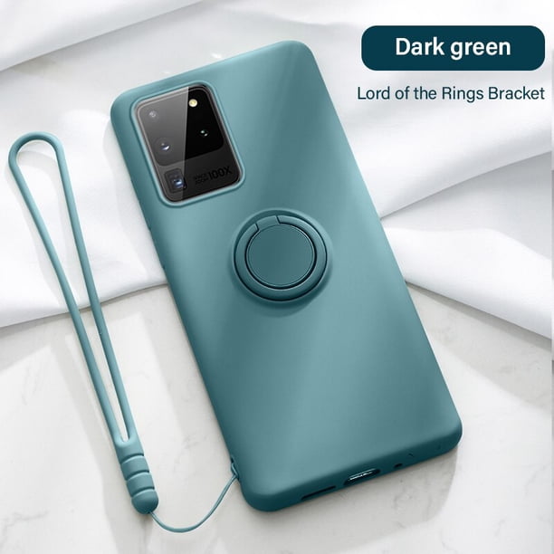 10x funda de teléfono con soporte magnético de silicona ultrafina para Samsung galaxy S20 S10 E 5G S9 S8 Note 10 9 Plus funda con soporte de anillo Fivean unisex