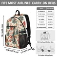 thumbnail image 3 of JIALIOU 14" Laptop Backpack Waterproof Airline Approved Stylish Casual Daypack for Travel Business College Work, Santa Claus Gift Tree, 3 of 8