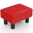thumbnail image 1 of Costway Repose-Pieds Moderne avec Rangement avec Espace de Rangement Caché Pouf en Cuir PU, 1 of 10