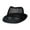 Black, variant on Womens Hat In Wide Brim Hats For Summer Sunshine Beach Trip Ivory And Brown Circus