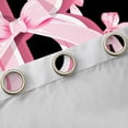 thumbnail image 4 of Manfei Personalized Initial B Curtains Pack of 2 (42x84 Each) for Preppy Child,Dreamy Princess Curtains Blackout,Pink Ribbon Bow Knot Bedroom Curtains,Luxury Bedroom Decor, 4 of 6