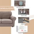 thumbnail image 5 of XYMHUN Armchair Cover Stretch Sofa Cover for Armchair Slipcover Furniture Protector,Khaki, 5 of 7