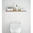 thumbnail image 3 of Yamazaki Home Wall-Mounted Shelf, White, Wood, Supports 11 pounds, 3 of 6