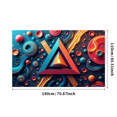 thumbnail image 1 of Geometric Abstract Origami Art Banner Backdrop for Wall Decoration Event Display Photography Props Birthday Party Supplies Background Decor, 1 of 4