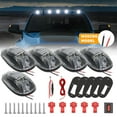 thumbnail image 2 of Smoke Lens Rooftop Cab Clearance Light, Roof Top Marker Running White LEDs Lights Kit Compatible all cars, pickups, trucks, SUVs, RVs, trailers and more, 2 of 4