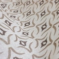 thumbnail image 3 of Fabric Mart Direct Off White Sheer Fabric By The Yard, 54 inches or 137 cm width, 16 Continuous Yards White Sheer Fabric, Geometric Embroidered, Upholstery Drapery Curtain Wholesale Fabric, 3 of 8