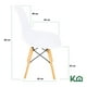 thumbnail image 5 of Silla Tipo Eames Moderna Set 4 Pzas Para Comedor Minimalista blanco, 5 of 7