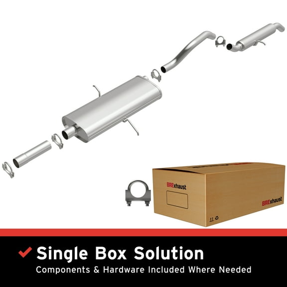BRExhaust OE Replacement Exhaust System Kit 106-0185: Compatible with 2001-2007 Chrysler Town & Country 3.3L, 2001-2005 Dodge Grand Caravan 3.3L