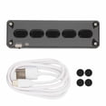 thumbnail image 2 of Clavier Programmable 5 Touches Filaire USB Sans Fil Double Mode Mini Silicone Silencieux DIY Clavier de Jeu Programmable, 2 of 7
