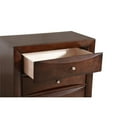 thumbnail image 4 of Maklaine Contemporary Engineered Wood 5 Drawer Chest in Cappuccino, 4 of 7