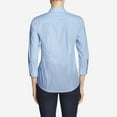 thumbnail image 3 of Eddie Bauer Women's Wrinkle-Free 3/4-Sleeve Shirt - Print (Tall Medium, Blue), 3 of 3